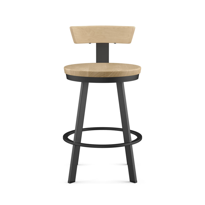  Tabouret de comptoir pivotant Astrid, Naturel