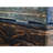 Altes Holz 55cm Wide Square Striped Ottoman with Storage