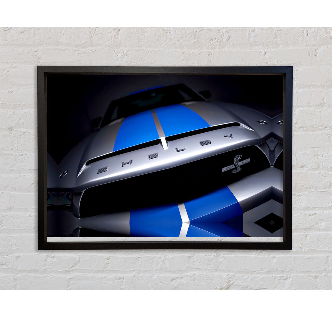 Mustang Shelby Grill - Einzelbildrahmen Kunstdrucke auf Leinwand