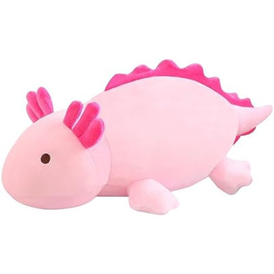 Peluche lestée Axolotl, peluche rose Axolotl, peluche mignonne, cadeaux pour les filles et les garçons - 23,6 po, 3,1 lb