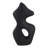 Abstract Pottery Paper Mache Modern Sculpture With Curved Silhouette And Contemporary Artistic Design-82841260