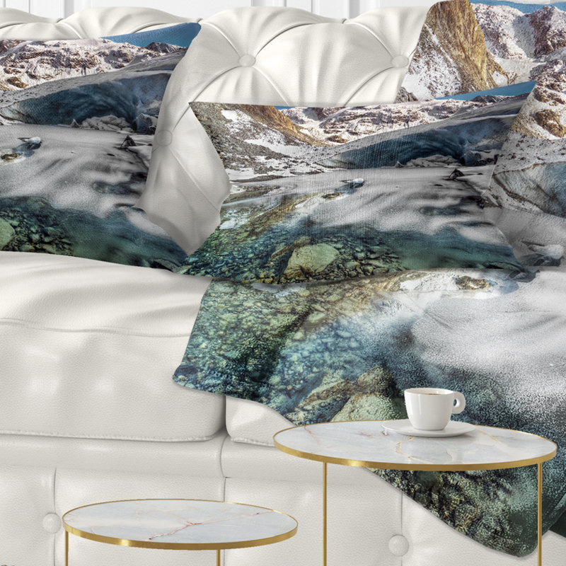 Coussin lombaire à paysage rocheux