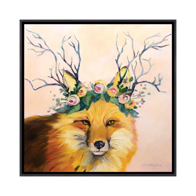 Intention Is Everything by Karen Weber - Painting, Distressed Black Framed, No Mat, 26" H x 26" W x 1.5" D