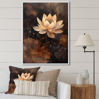 «Rustic Lotus Serenity I», reproduction sur toile