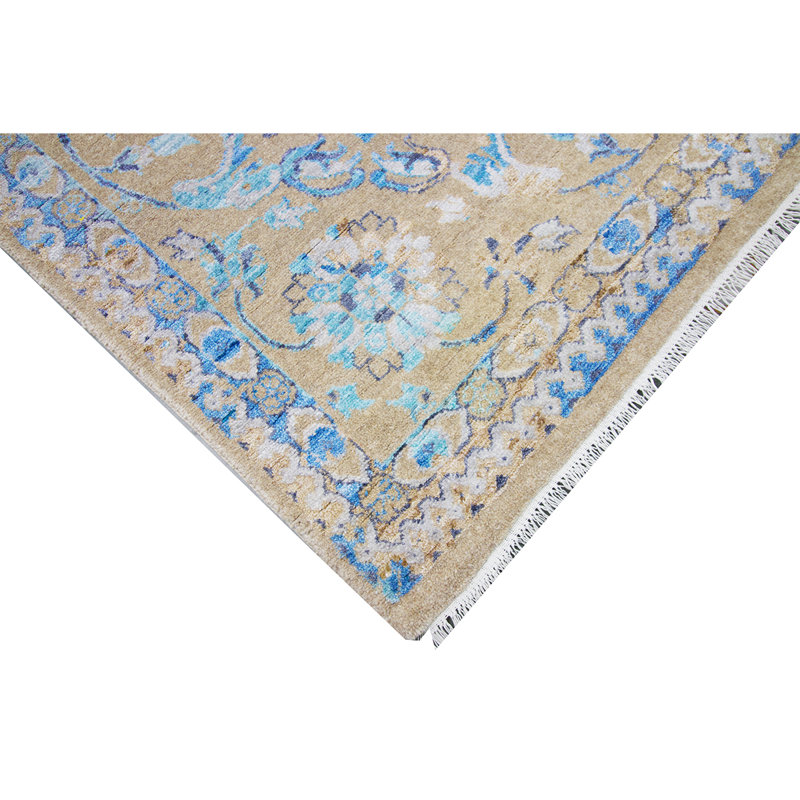 BROKDC149NAAQ Oriental Area Rug, Rectangle 9' x 12'