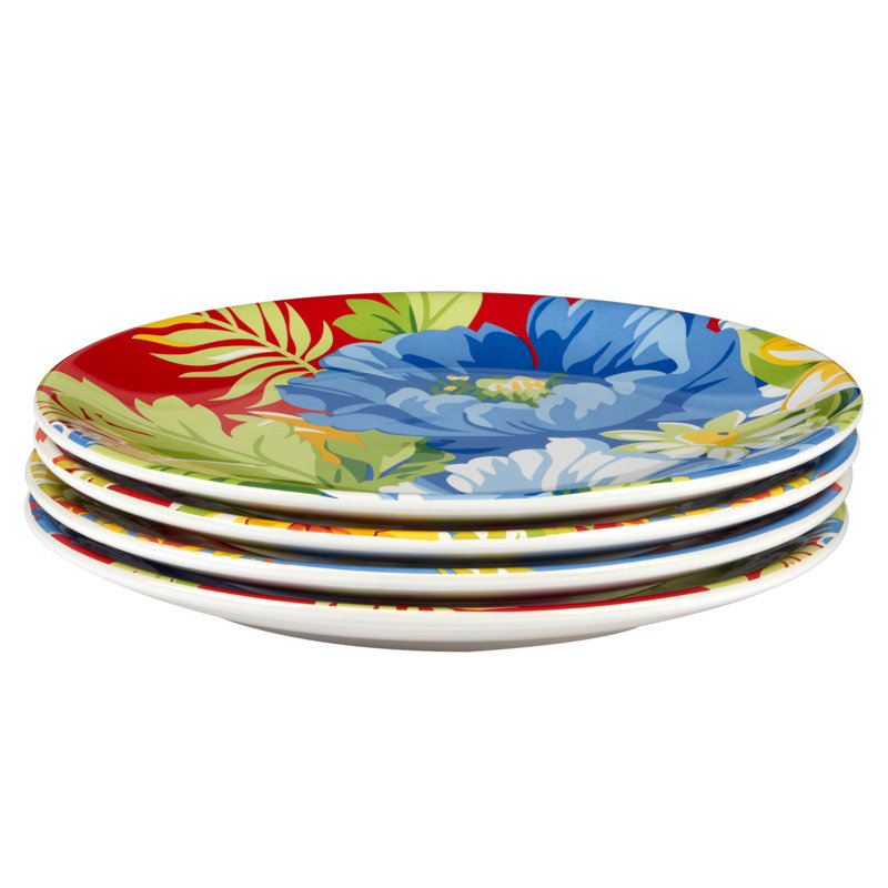Ensemble de 4 assiettes à salade Blossom