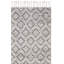 Tapis gris / noir en viscose / laine tissé à la main Natura-1884319177