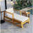 U_Style Acacia Wood Outdoor Lounge Set - Chair and Ottoman with Removable Cushions, All-Weather Outdoor Chaise Lounge/Daybed,  for Patios, Balconies, and Gardens-899956034