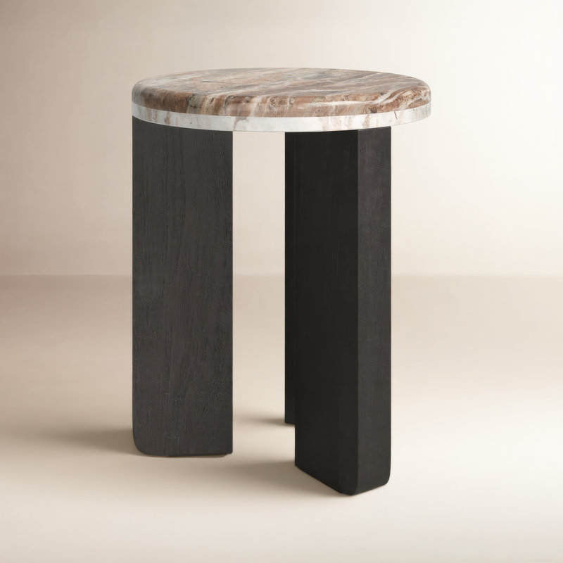 Minsk End Table, Black