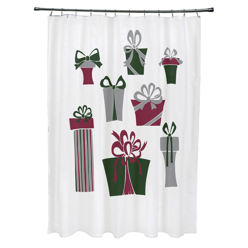 Rideau de douche simple Asuzena, Blanc