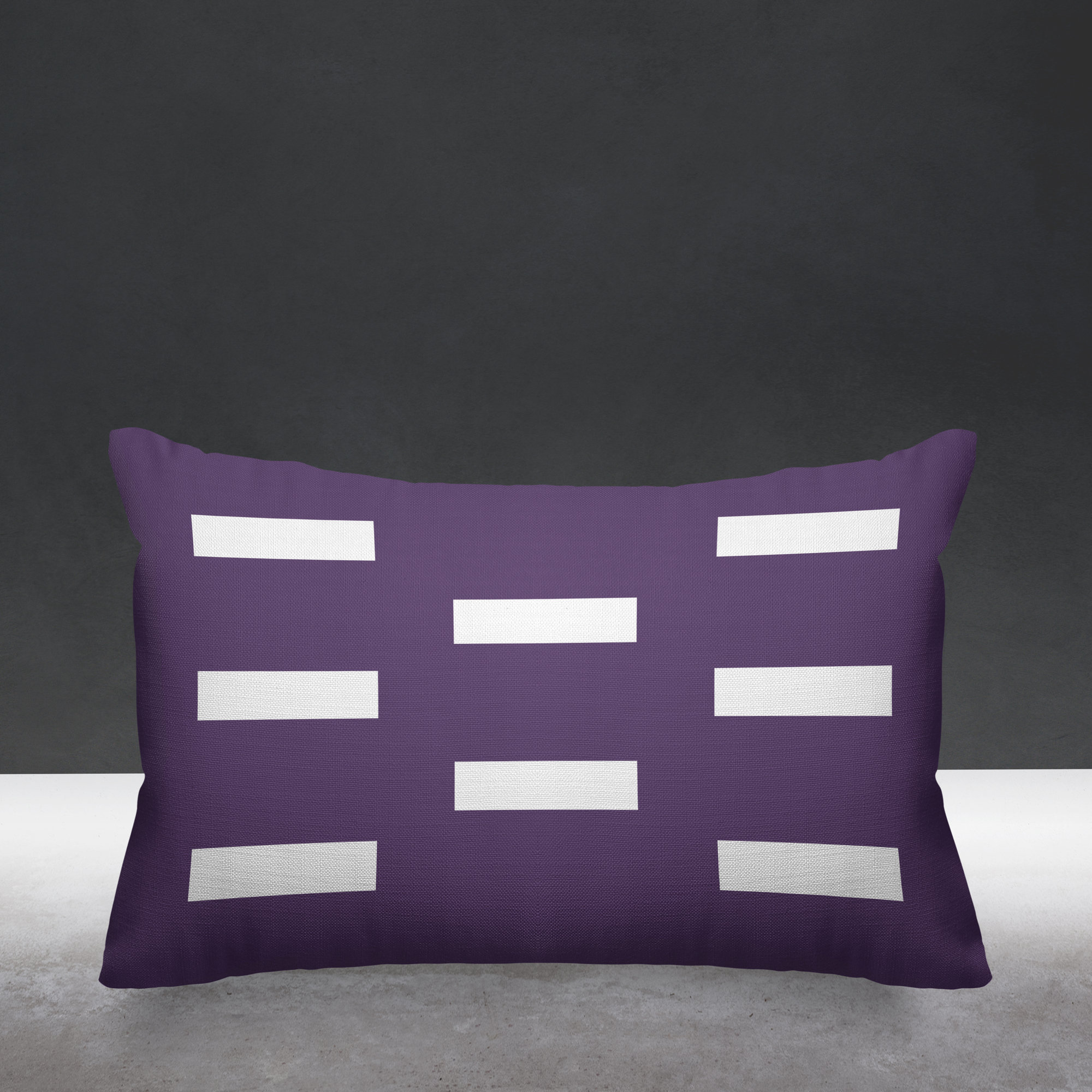 Luella Geometric Indoor/Outdoor Throw Pillow, Purple