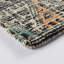 Eliel Geometric Hand Tufted Black/White/Orange Area Rug-1529488822