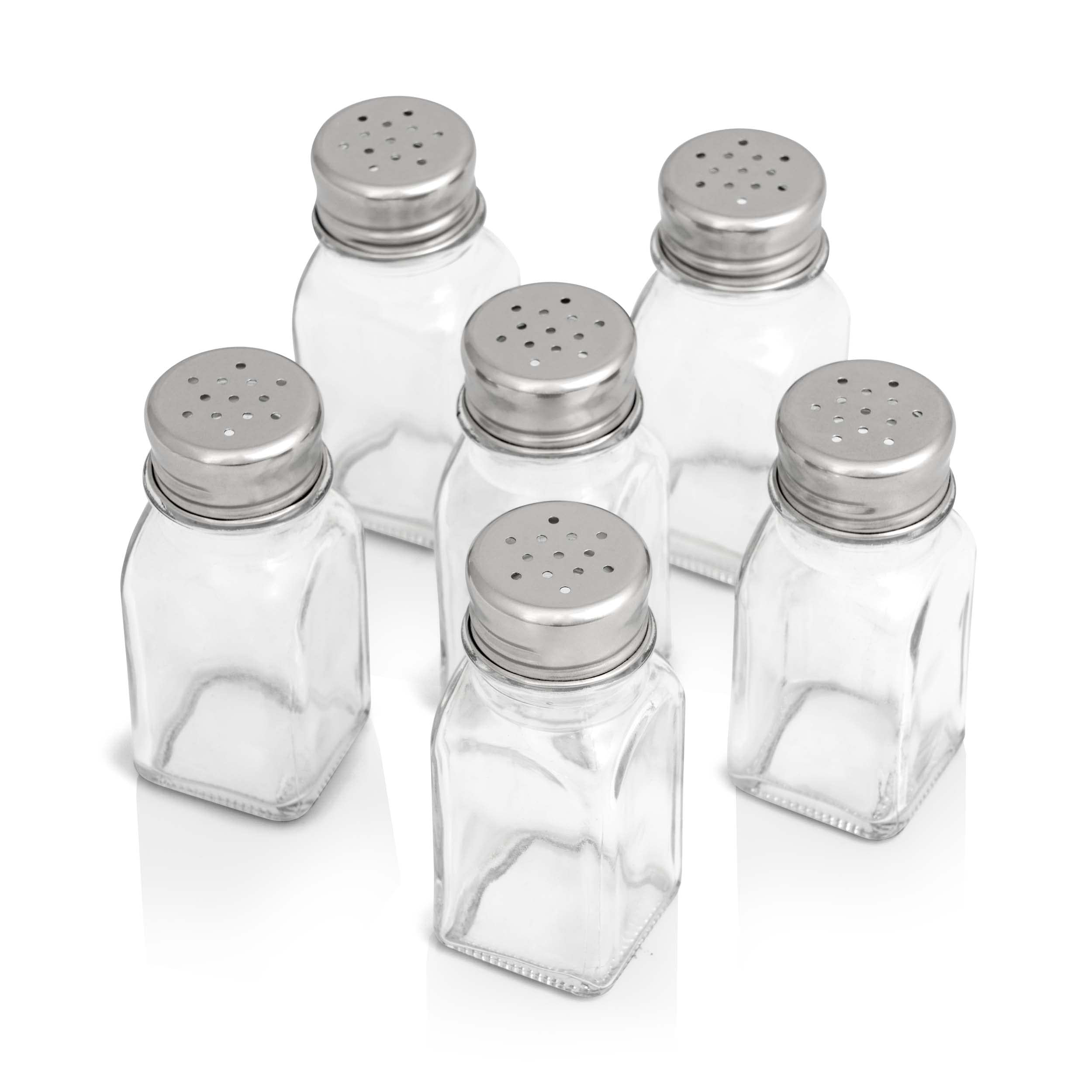 Spice Jar Salt Shaker Clear Leak-proof Glass Pepper Herbs Lid Holes Large  Capacity Seasoning Bottle Restaurant Supplies