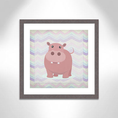 Pink Hippo Time' Wall Decal
