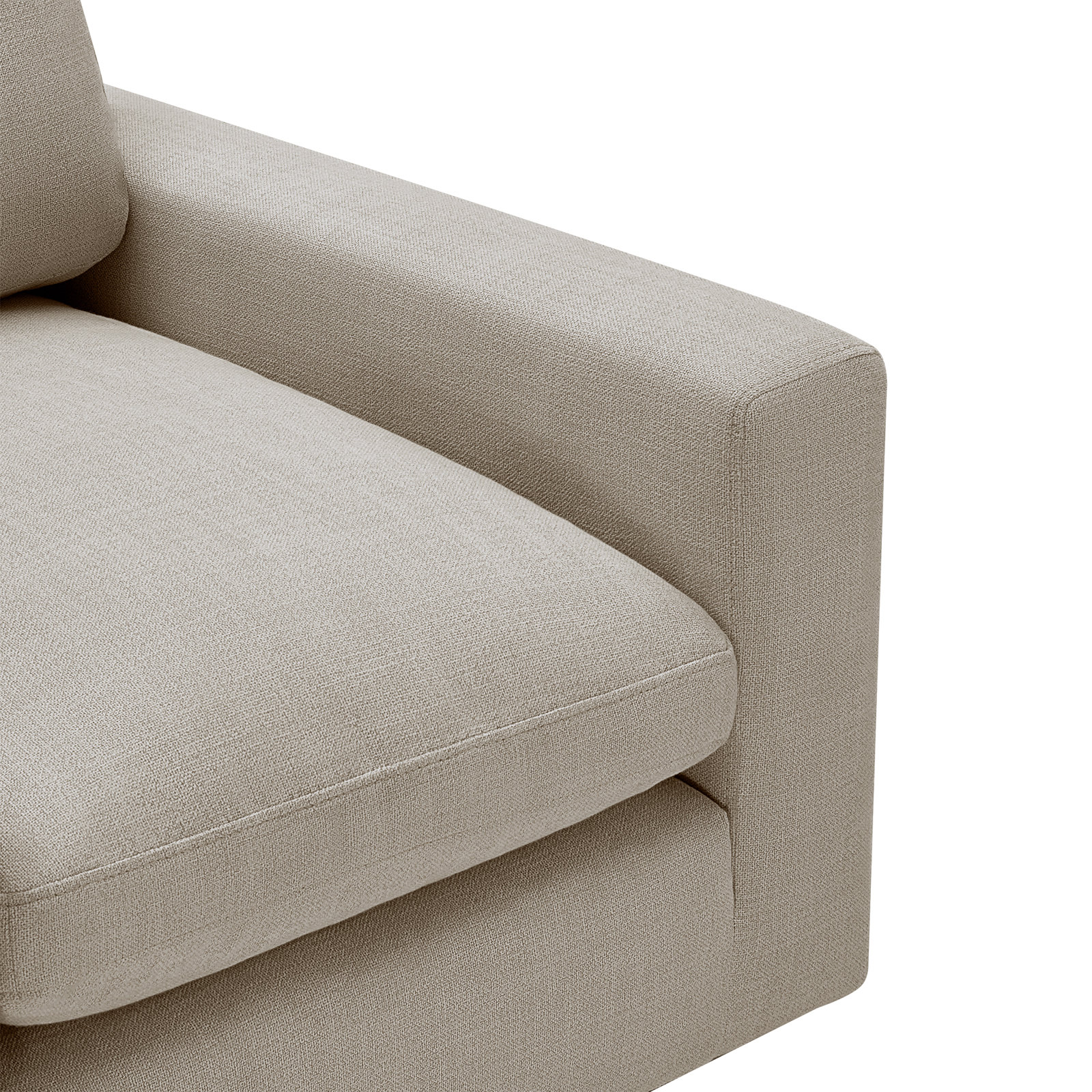 Asher Linen Swivel Club Chair, Effie Flax Performance Linen