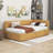 Roya Twin Size Upholstered Daybed with 2 Storage Drawers-478339361