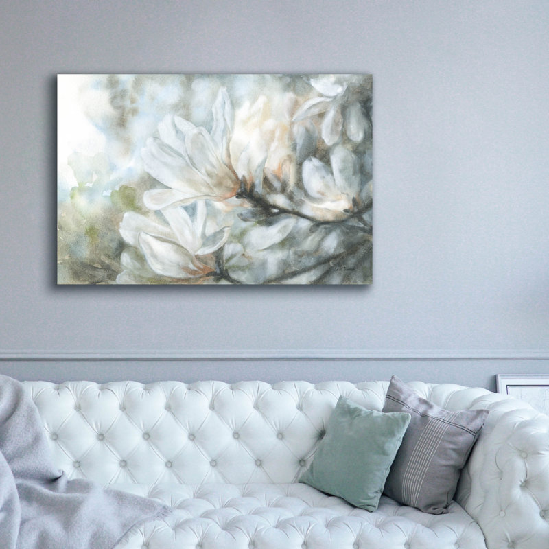 Toile épique «Magnolia» par Leslie Trimbach, H 40 po x l 60 po x P 1,5 po