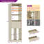 Armoire de rangement moderne à hauteur réglable de 59,8 po à 122,8 po-489532054