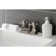 Kingston Brass Metropolitan Two-Handle 3-Hole Deck Mount 4" Centerset Bathroom Faucet with Plastic Pop-Up