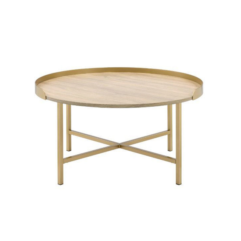 Table basse à plateau rond
