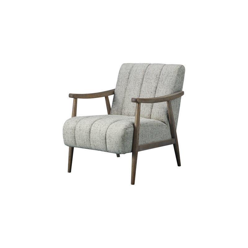 Cabragh Textured Upholstery Armchair, Beige Polyester Blend