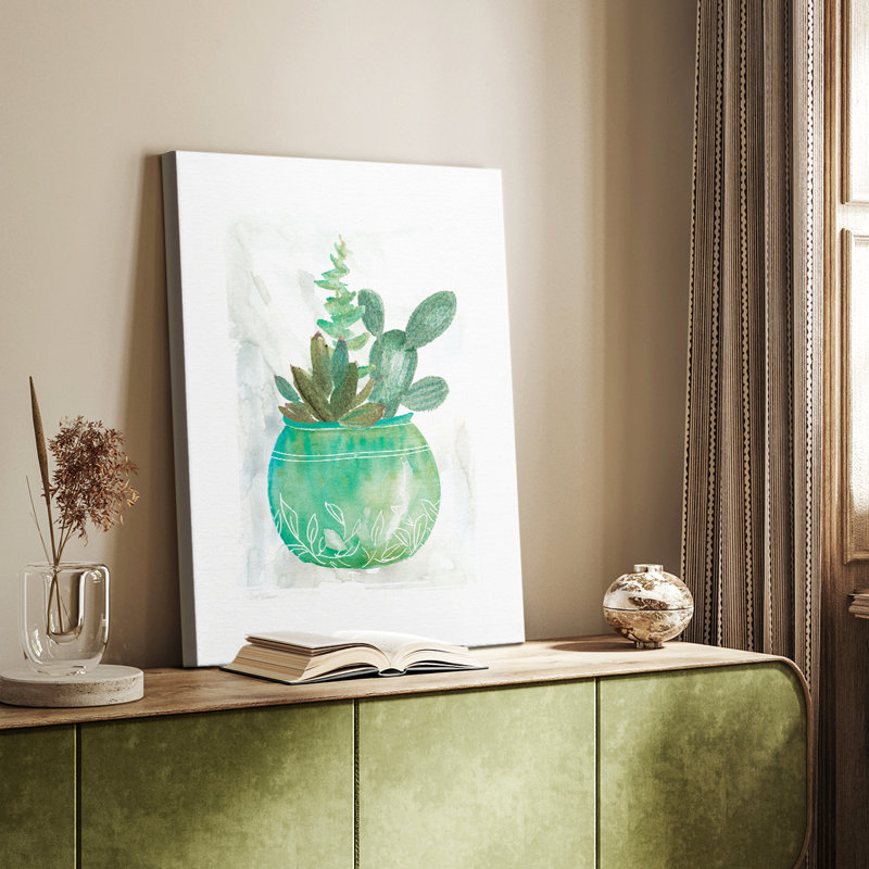 Summer Succulent - galerie sur mesure Cavas, H 12 po x l 8 po