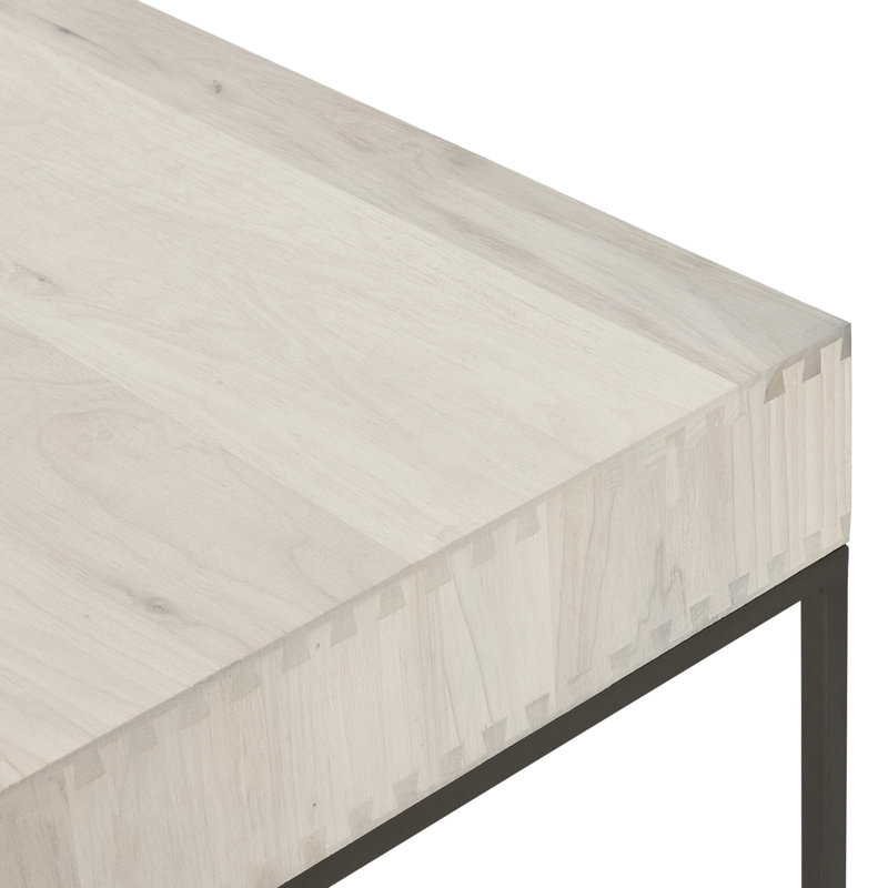 Trey Solid Wood Modular L-Shaped Executive Desk, Dove Poplar