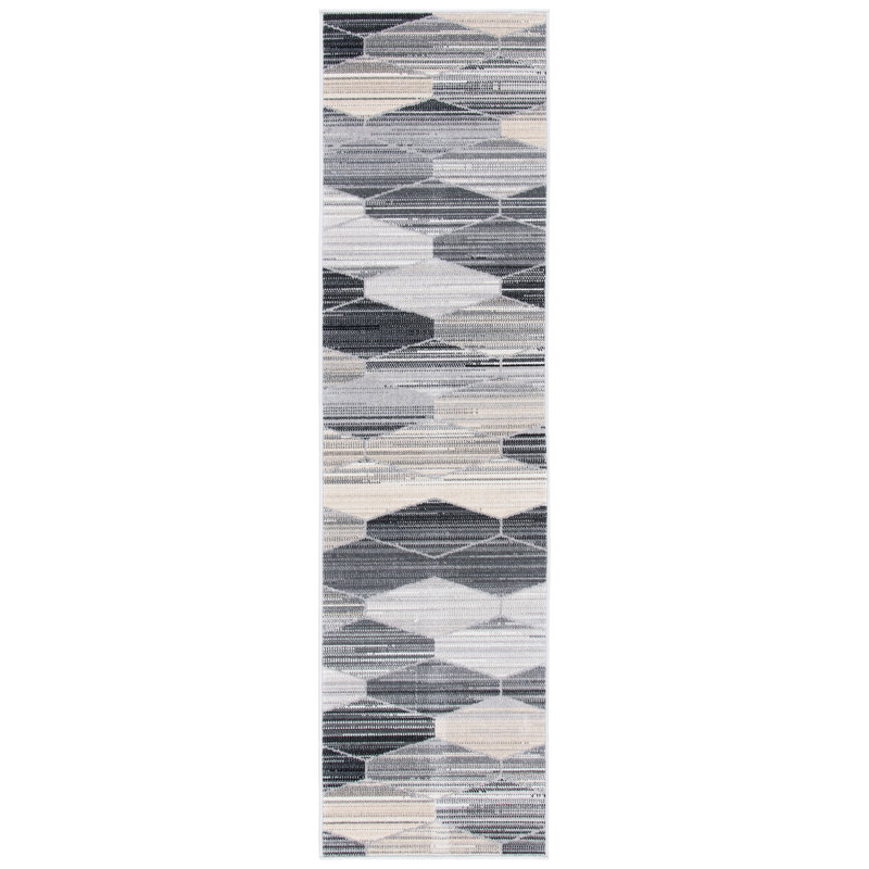 Altom 300 Performance Geometric Indoor/Outdoor Area Rug, Runner 2'3" x 8'