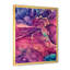 Art bleu et bourgogne liquide - peinture sur toile-67386825-67386831