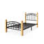 Base de lit en métal avec sommier avec fers de style victorien - tête de lit / pied de lit / rangement sous le lit / aucun sommier nécessaire-1872801059