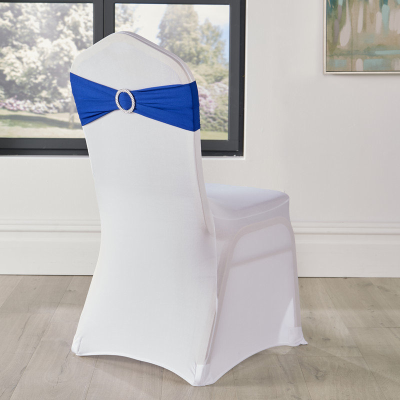 17 Stories Chair Cover Band, Royal Blue
