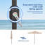 Parasol de table d'extérieur résistant aux intempéries 9 pi 9 pi pour bord de piscine-1356488219
