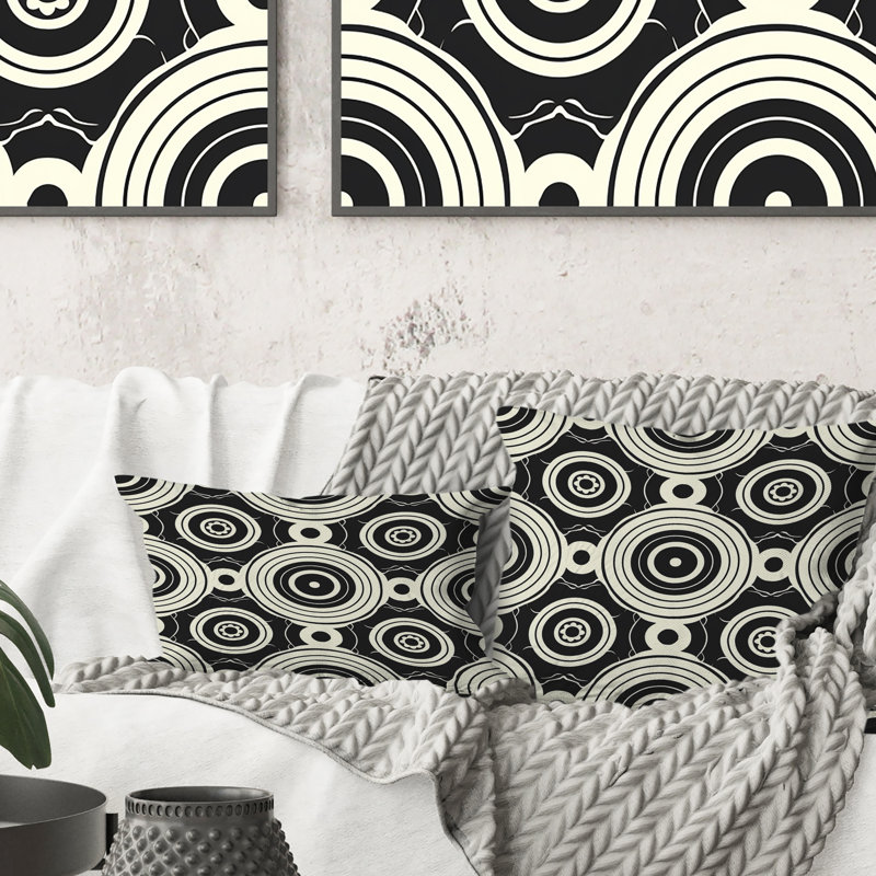 Coussin lombaire blanc Modern Octagon II - Modern