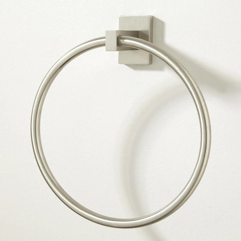 Helsinki Collection Wall-Mount Towel Ring, Brushed Nickel