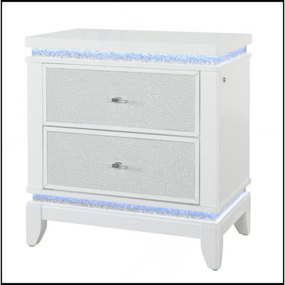 Table de chevet blanche