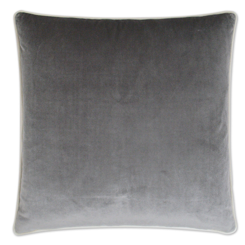 Darling Pillow Cover & Insert, Square 20", Smoke