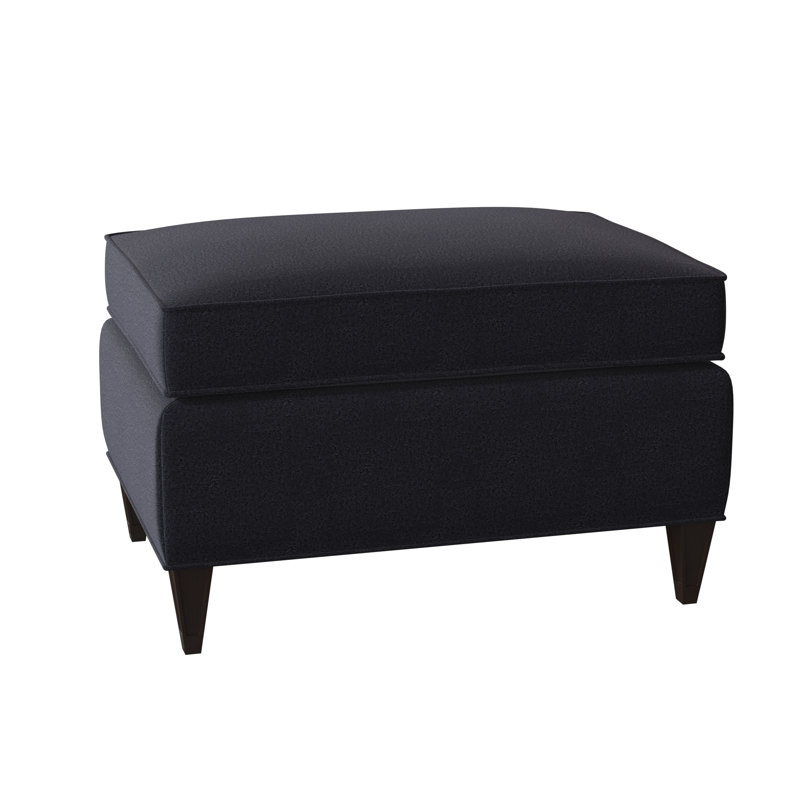 Bristol Ottoman, American Walnut, Venice Navy
