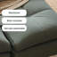 Coussin convertible 78,74 po en polyester gris