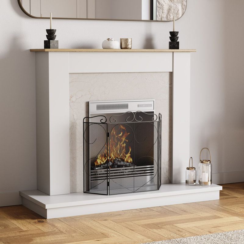 Juniper 3 Panel Steel Fireplace Screen