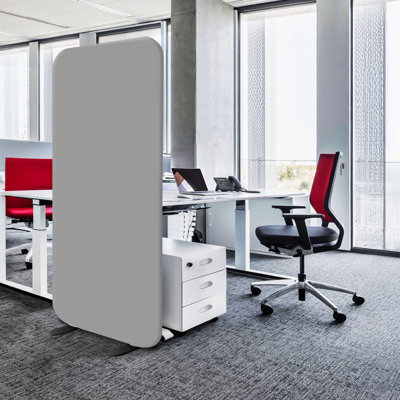 Nikiea Freestanding Room Divider 29" x 65" Portable Partition Panel Wall for Home, Office, Living Space by Inbox Zero