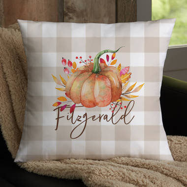 MIKE & Co. NEW YORK Fall Season Decorative Throw Pillow Pumpkin