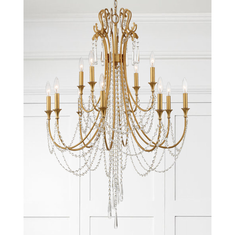 Labrecque 12 - Light Dimmable Tiered Chandelier
