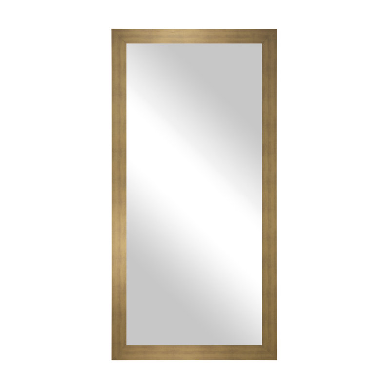 Flat Wall Mirror, 78" H x 39" W, Gold