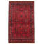 Tapis de zone en laine rouge 4 pi 1 po x 6 pi 3 po à main one-of-kind-noué la 2010s esari turque Allaina