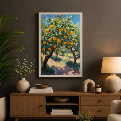 Golden Orchard Tropical - Wrapped Canvas
