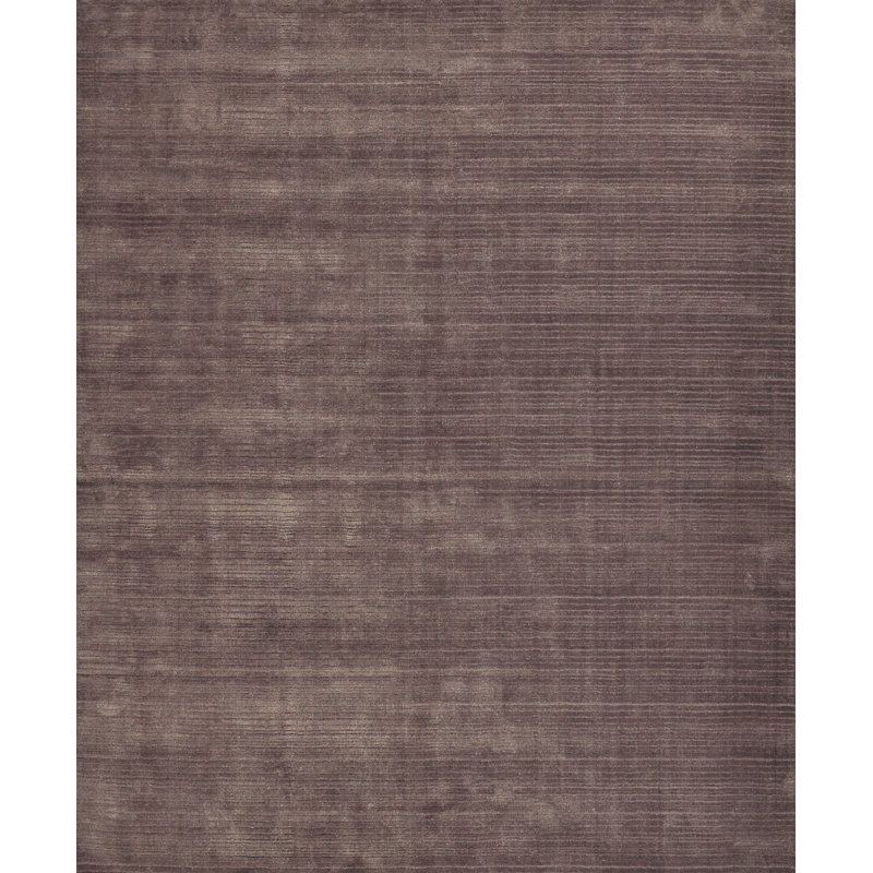 Cavallo Modern handloomed Nylon/Wool Brown Area Rug, Rectangle 9' x 12', Brown