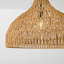Suspension Naturaweave à 1 lumière, 61 cm (24 po), en corde tressée à intensité variable, pour îlot de cuisine