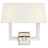 Chapman & Myers Square Tube Double Sconce