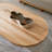 Microcement ash wood solid wood coffee table