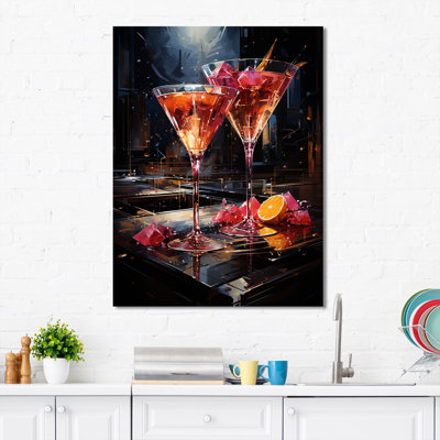 Regal Ruby Cocktail Drinks - Cocktails Wall Art